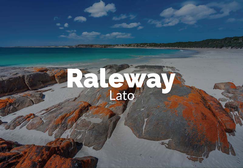 raleway lato font combination