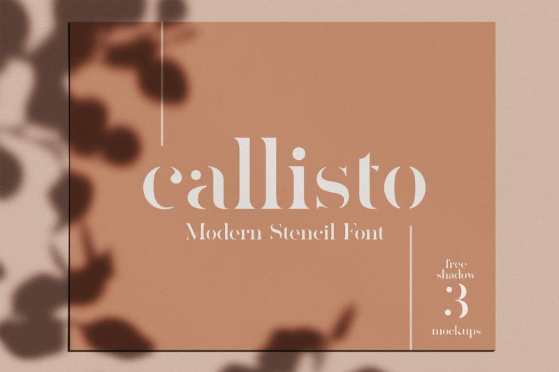 callisto modern stencil font