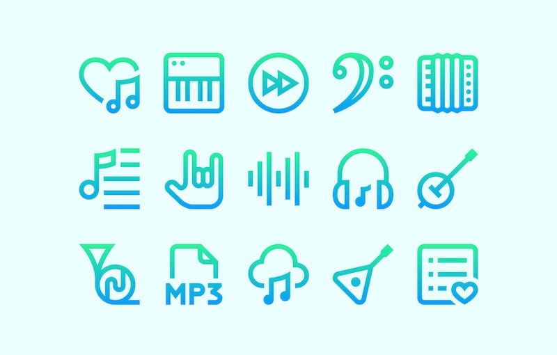 free music icons