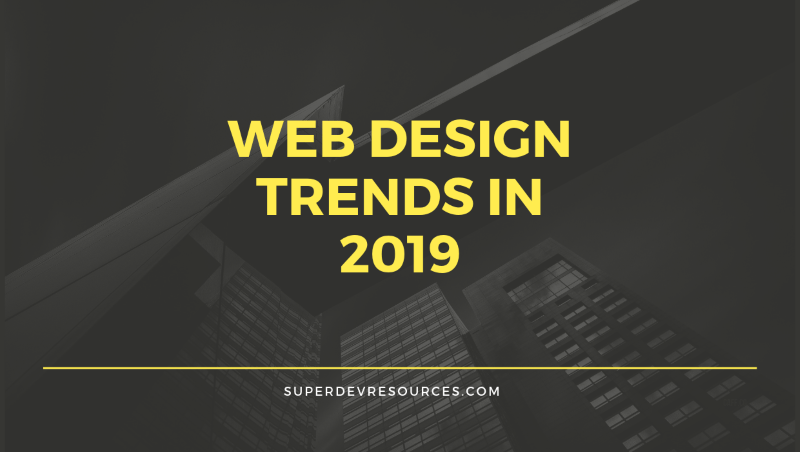 web design trands 2019