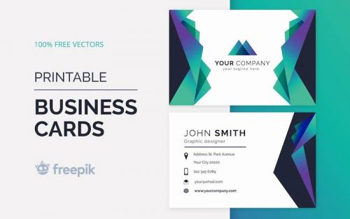 free modern business card vectors