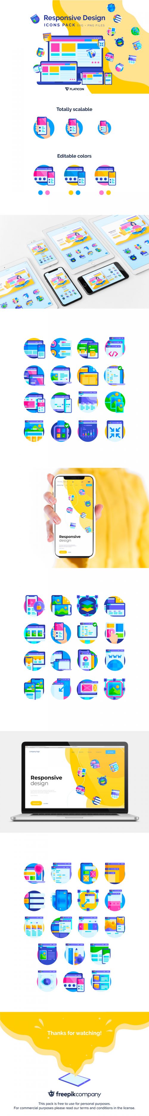 50 Free Icons for Responsive Design - PNG & SVG Download - Super Dev Resources