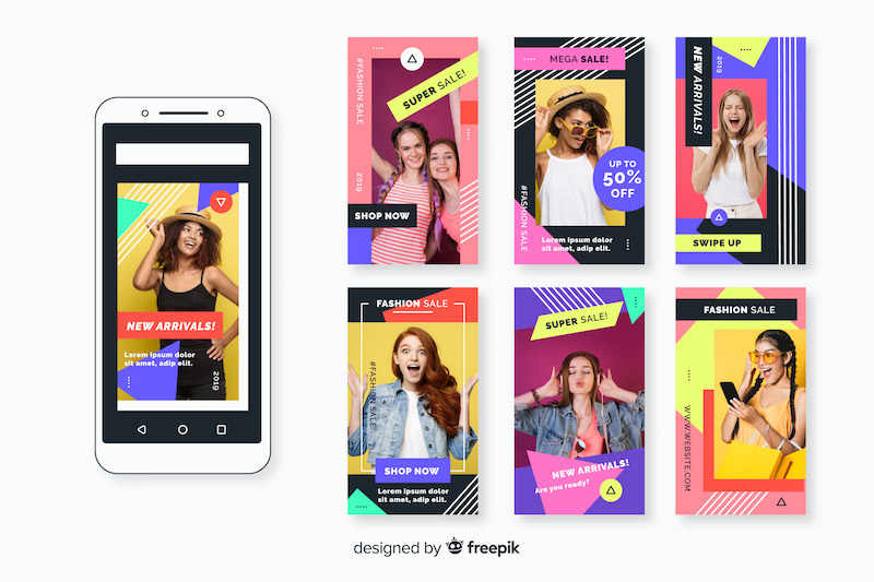 free fashion instagram stories templates pack