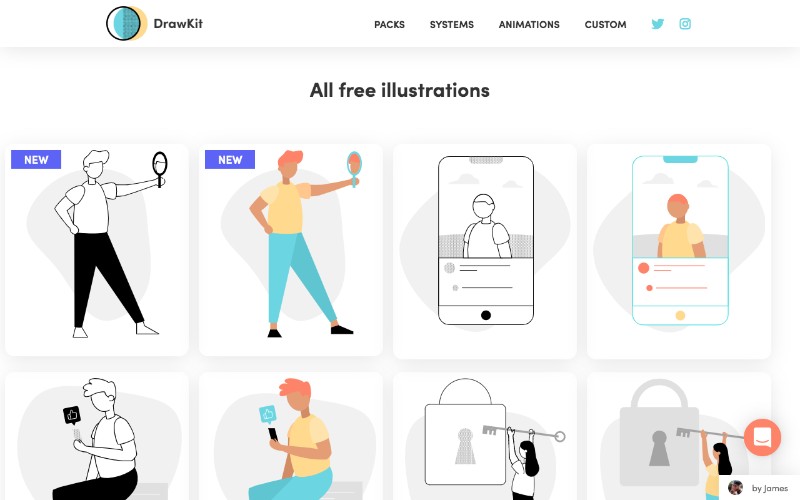 drawkit mit licensed illustrations