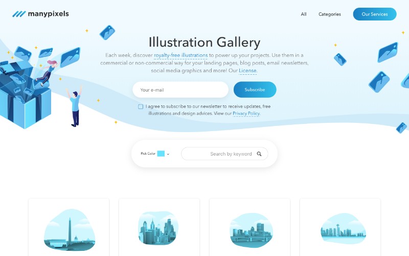 manypixels royalty free illustrations