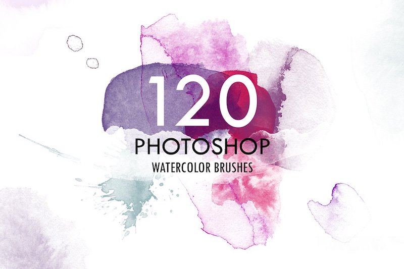 120 watercolor ps brushes