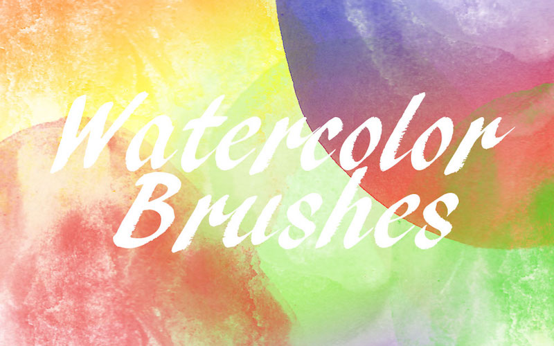 24 free watercolor circle brushes