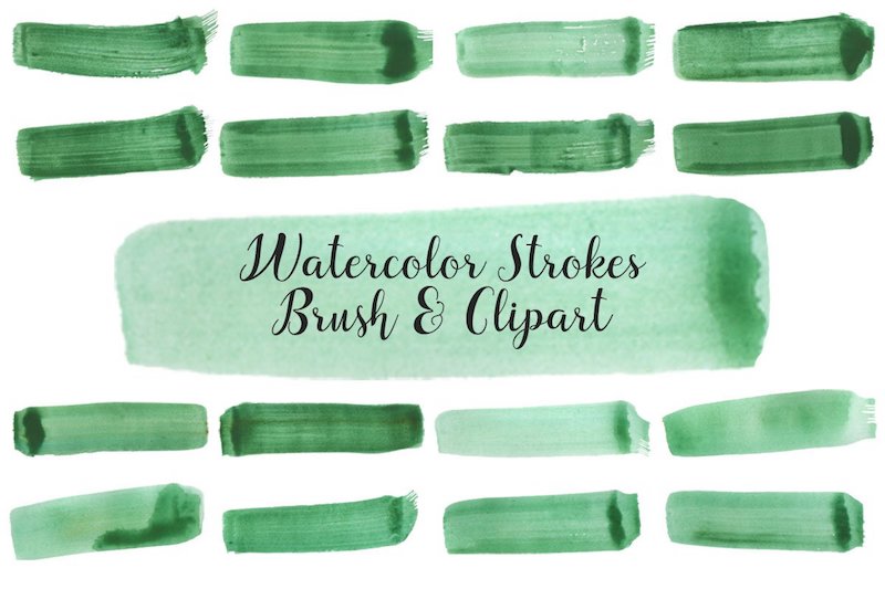 free watercolor strokes brushes