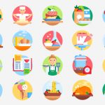 50 Free Gastronomy Icons – SVG & PNG Download