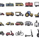 50 Free Vehicle and Transport Icons –    SVG & PNG