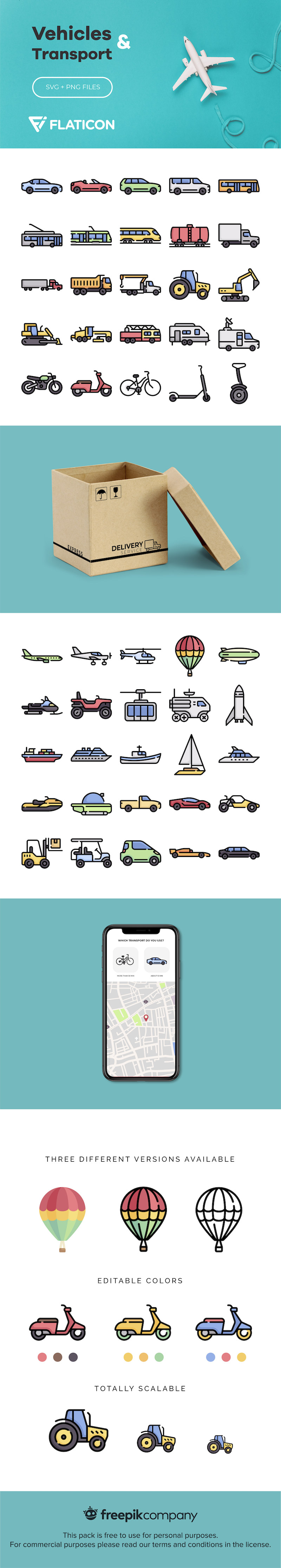 free vehicle transport icons svg