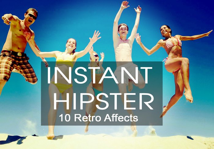 instant hipster retro actions free