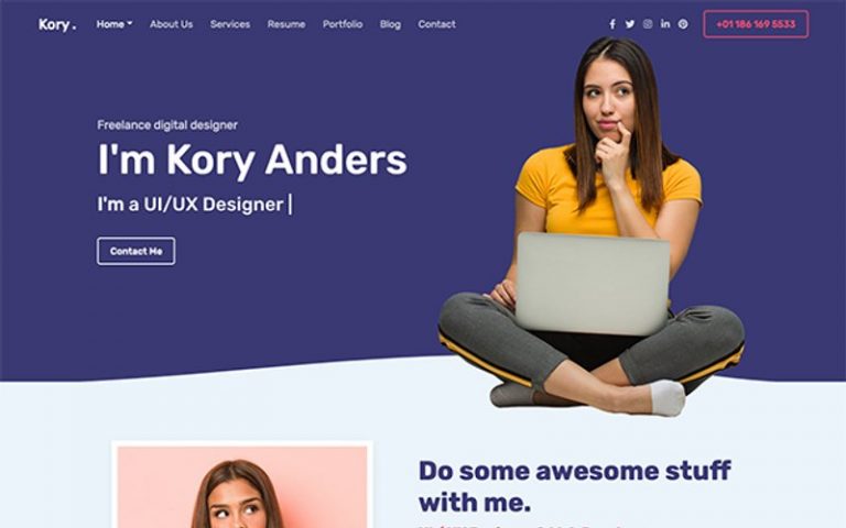 30+ Professional HTML & CSS Resume Templates for Free Download (and ... image.