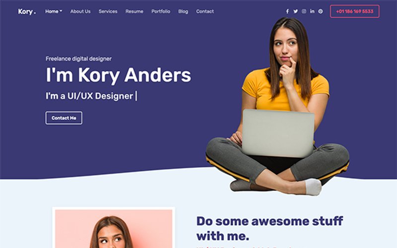 Kory PortfolioCVResume HTML Template