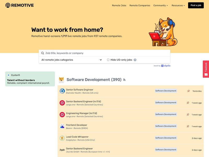 7 Remote Jobs in Programming