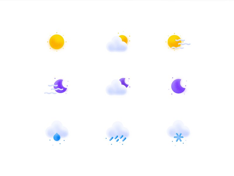 Freebie 3D Weather icons