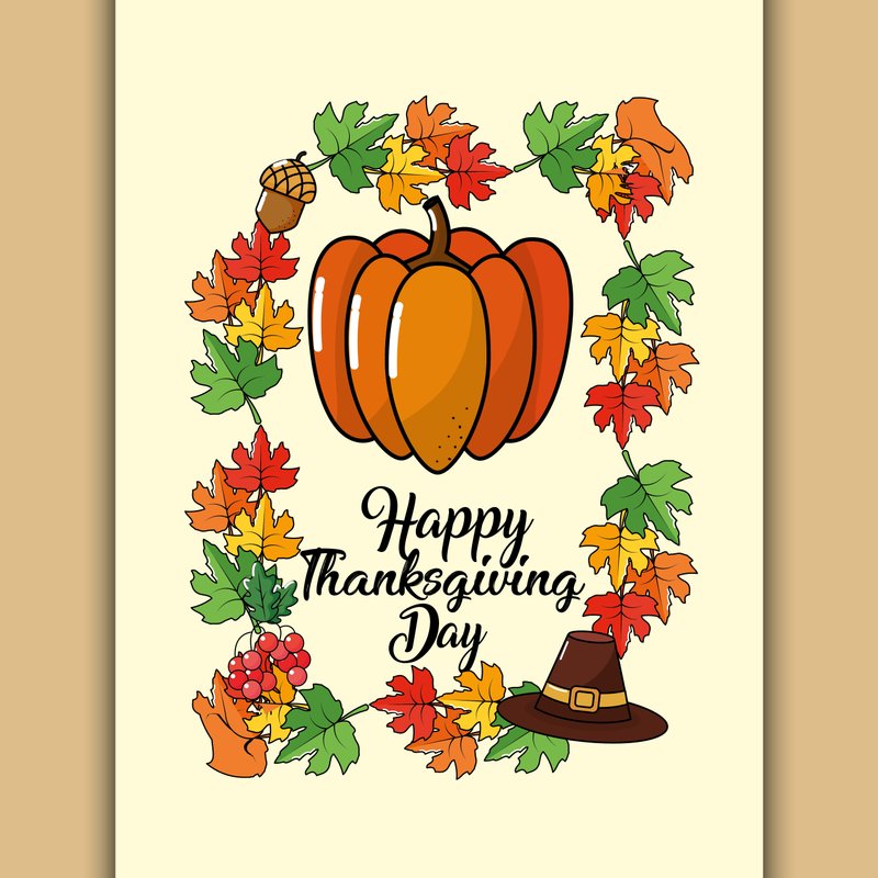 Happy thanksgiving day greeting