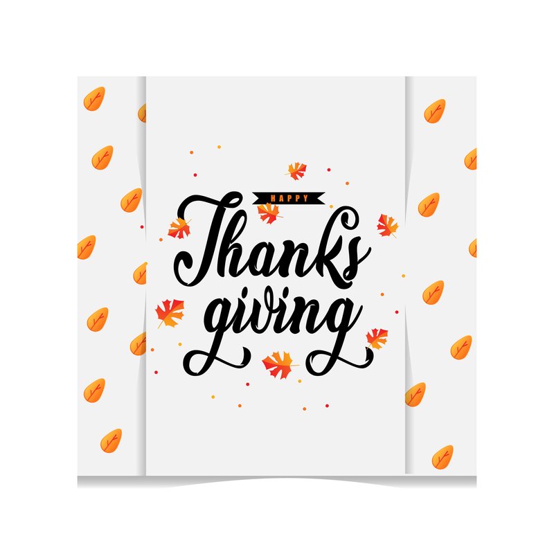 Thanksgiving greeting card template