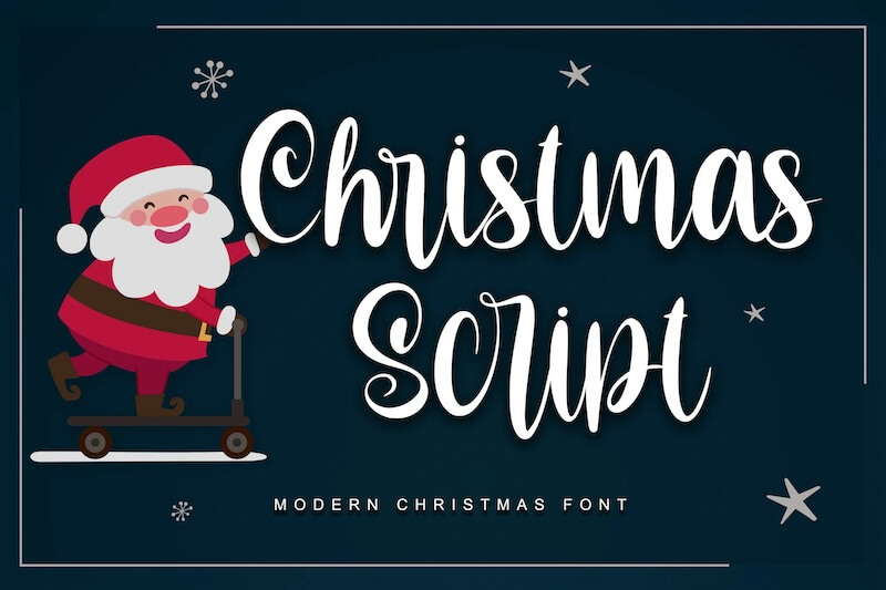 christmas script font