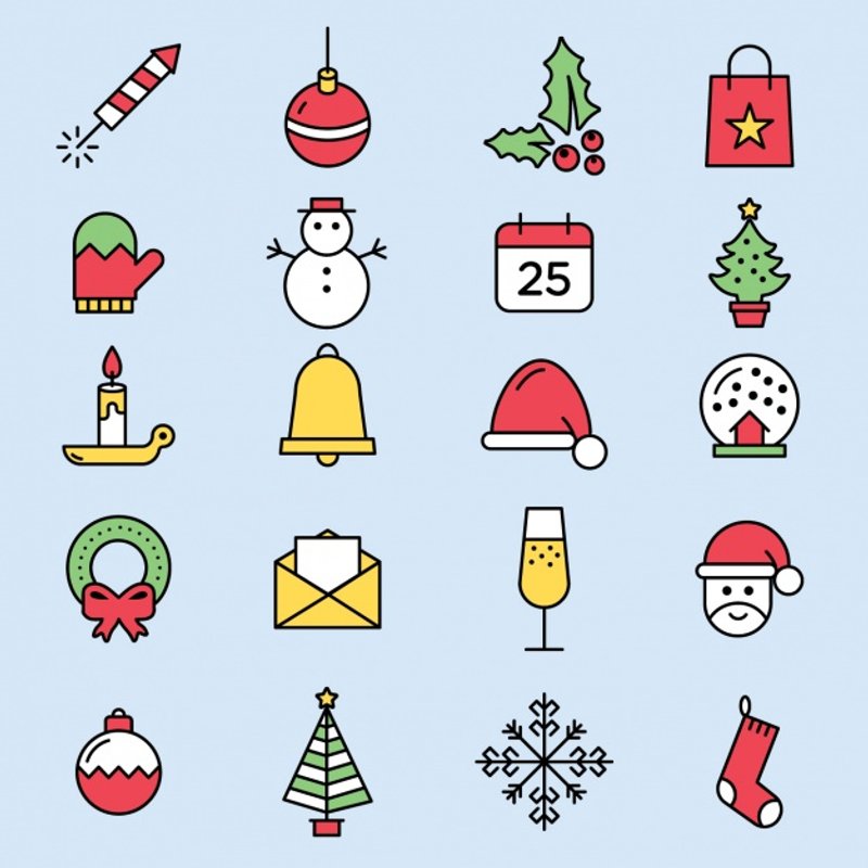 Download 20 Free Christmas Icon Sets Ai Svg Sketch Super Dev Resources