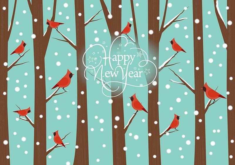 Happy New Year Greeting illustration