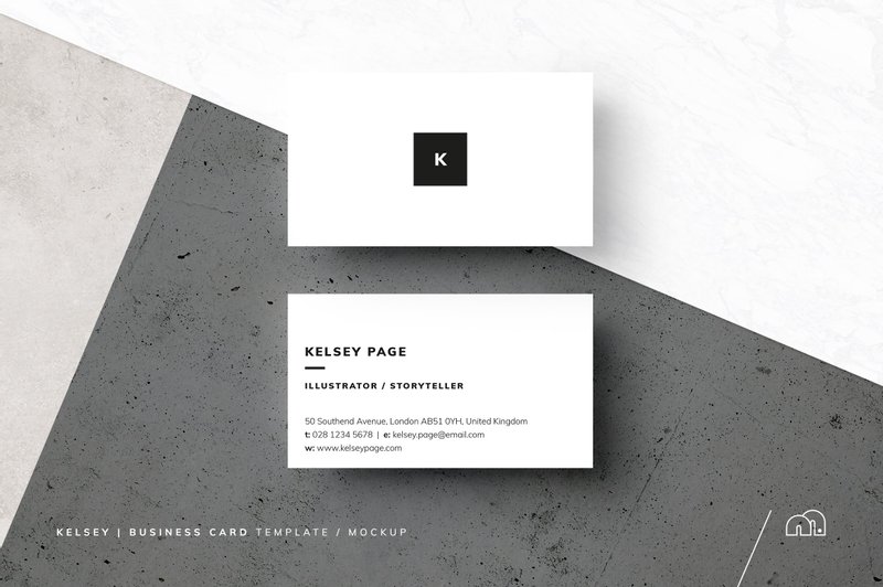 Minimal Business Card Kelsey