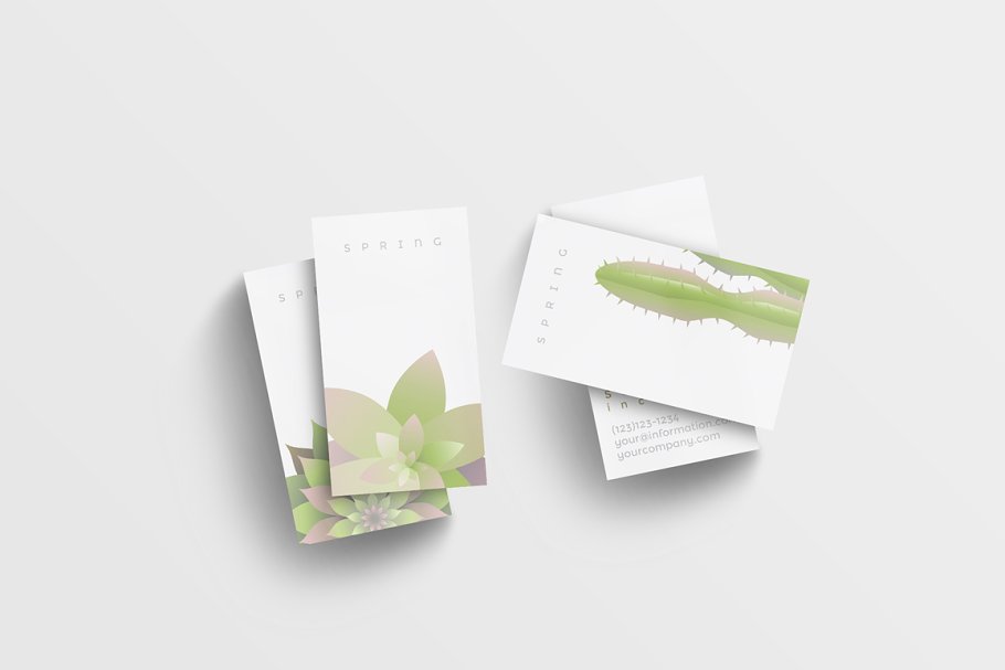 Modern Spring business card templates