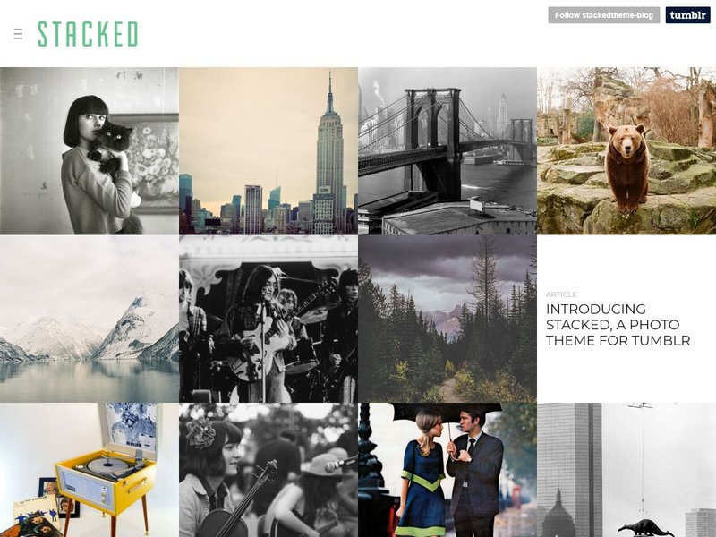 Stacked Free Photo Gallery Theme