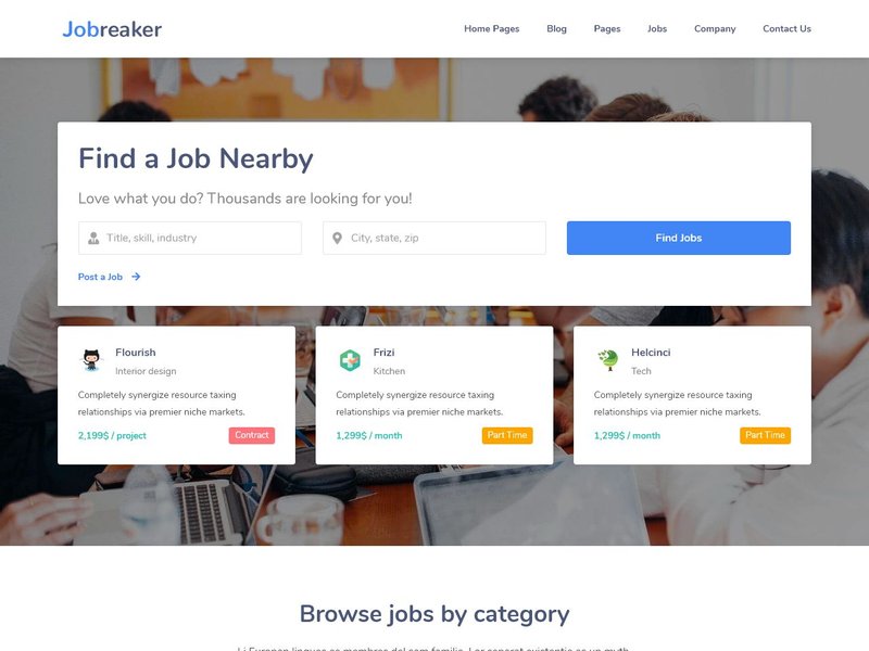 25 Best Job Portal Templates for Job Listing Sites - Super Dev Resources