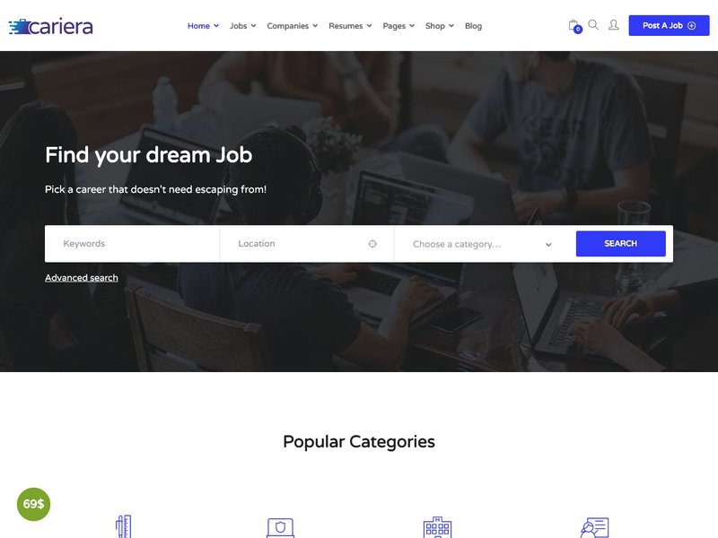 8 Cariera Job Board WordPress