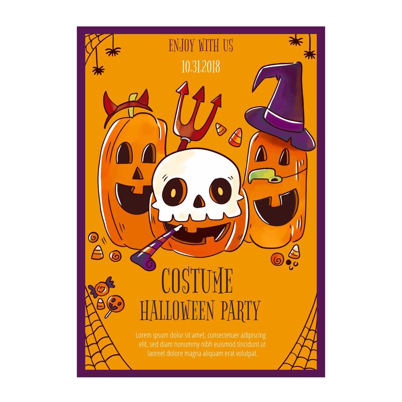 Cute Halloween Flyer with