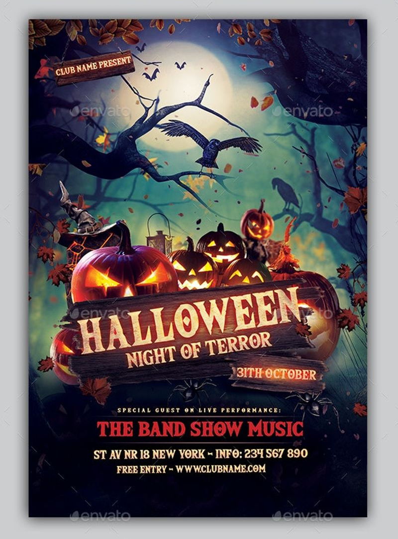 Halloween Flyer by seasonOFTHEflowers