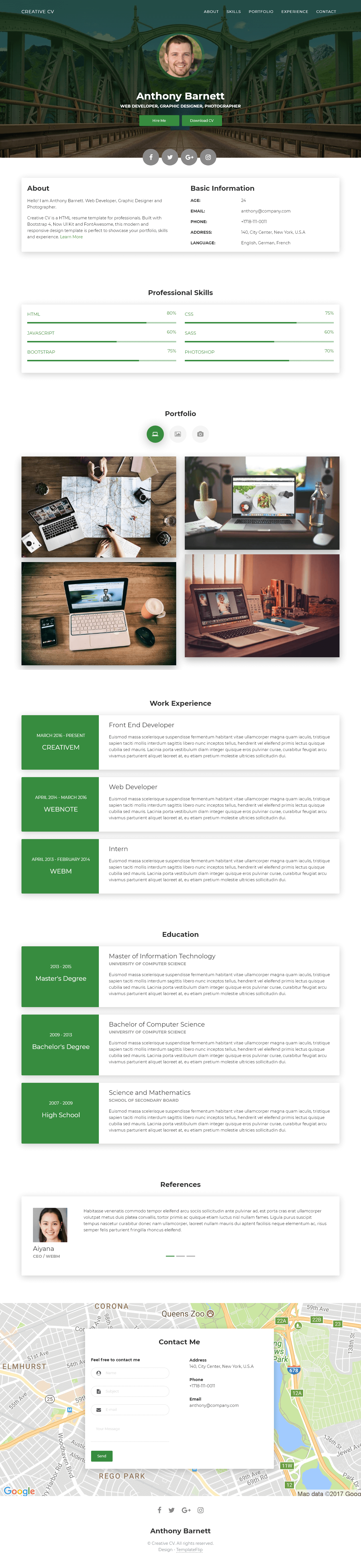 creative cv full