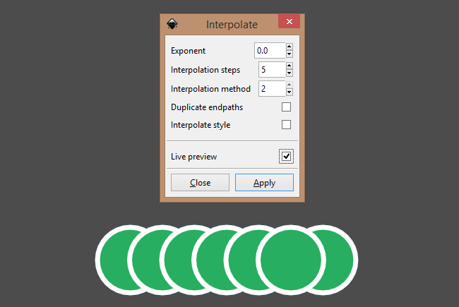 interpolation same paths