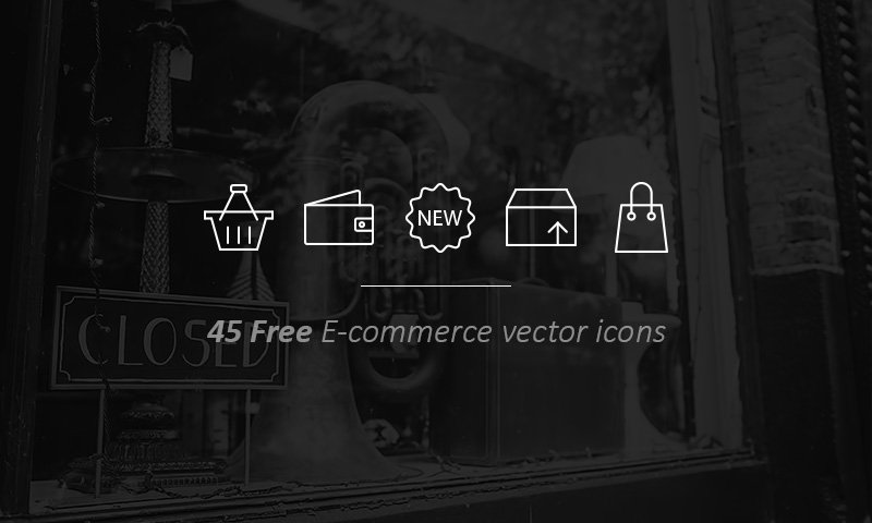 Freebie Outline Ecommerce icons