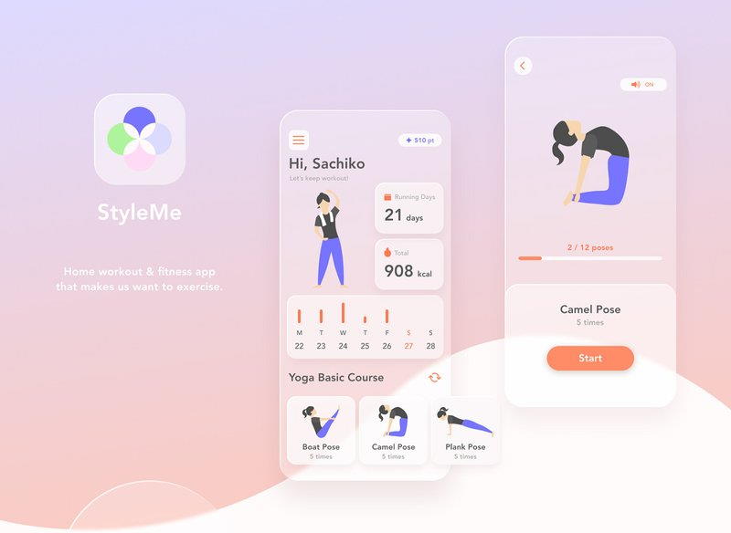 Home workout fitness app