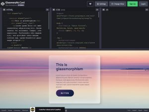 15 Glassmorphism Design Code Snippets and Working Examples - Super Dev ...