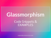 15 Glassmorphism Design Code Snippets and Working Examples