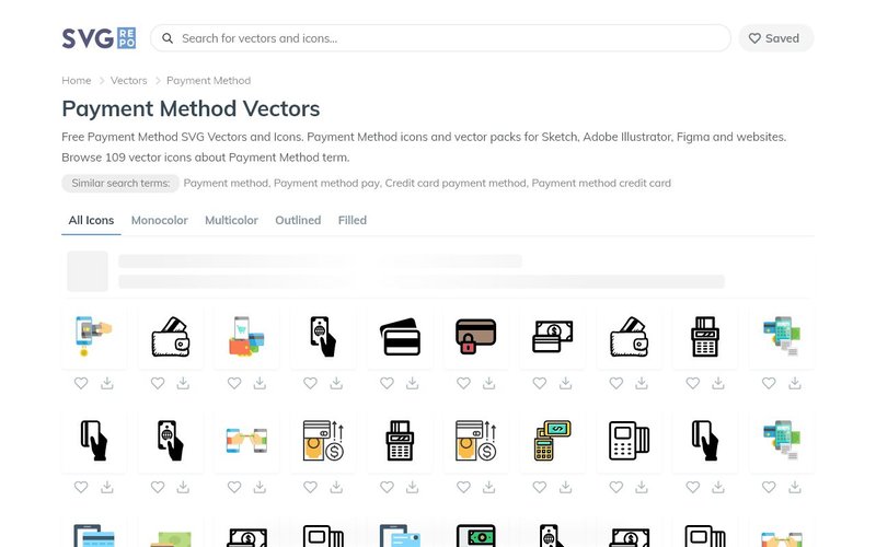 Payment Method Icons SVGrepo