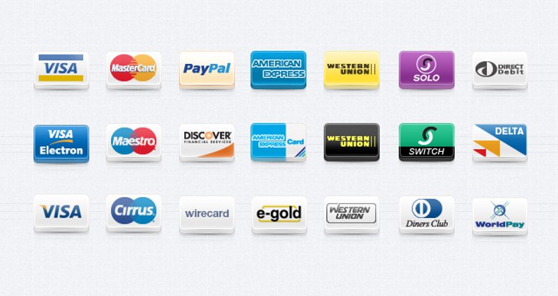 Payment Method Icons Set