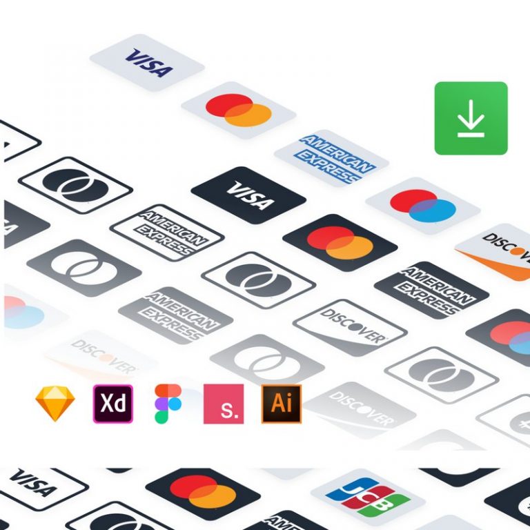 Download 18 Free Payment Method Icon Sets - SVG, PNG, Sketch & PSD - Super Dev Resources