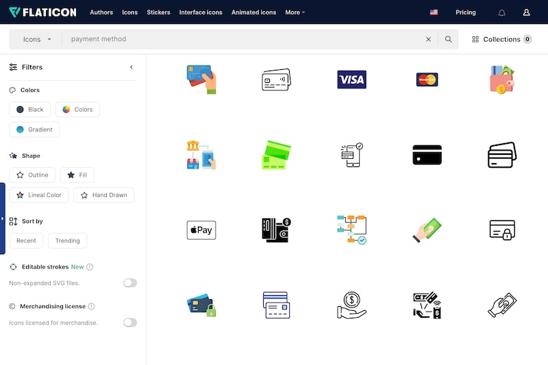 payment method flaticons.com