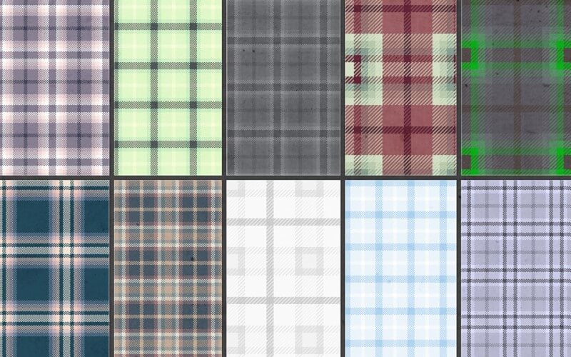 seamless tartan fabric patterns