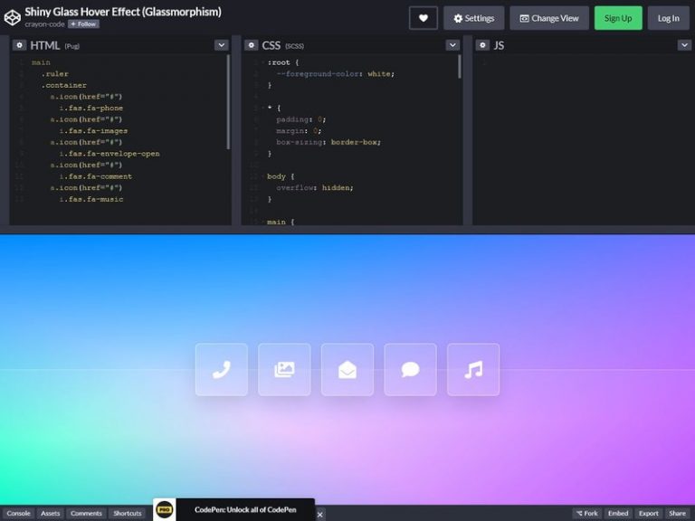 15 Glassmorphism Design Code Snippets and Working Examples - Super Dev ...