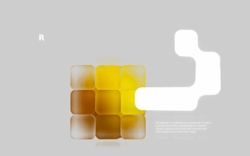 glassmorph landing page interactive 3d example