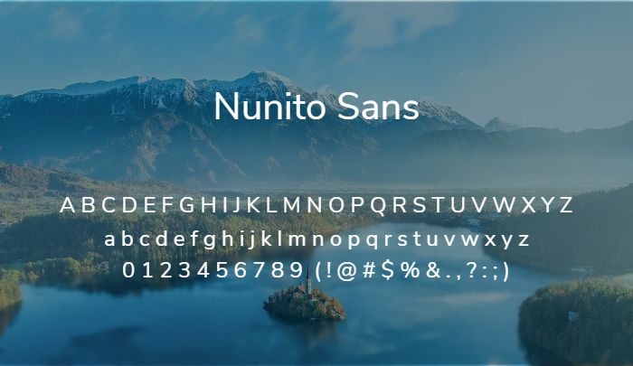 nunito sans font