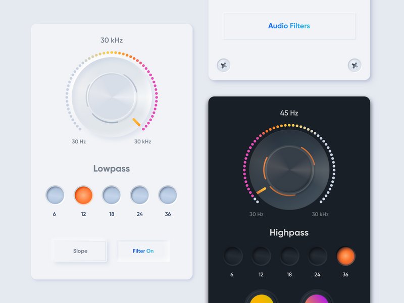 Desktop Widget Neumorphism