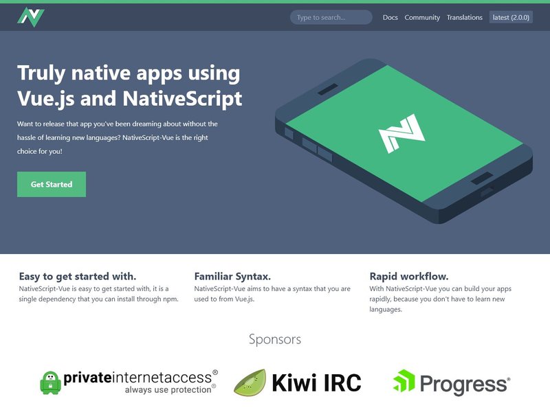 NativeScript Vue