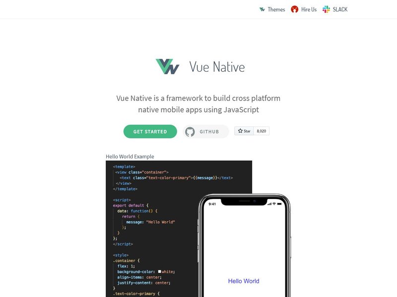 Vue NativeGitHub Dark icon