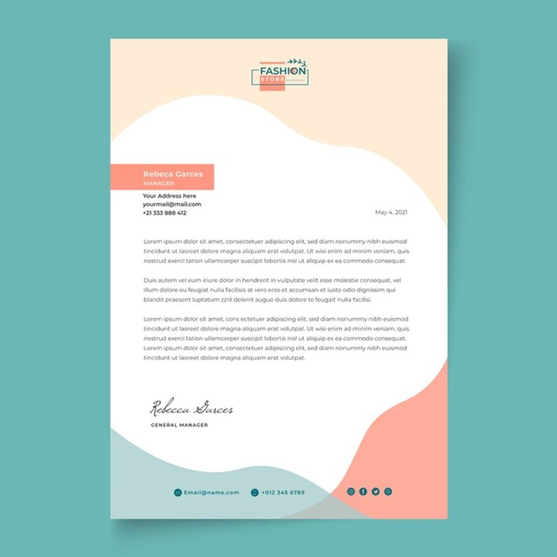 Free Businesswoman Letterhead